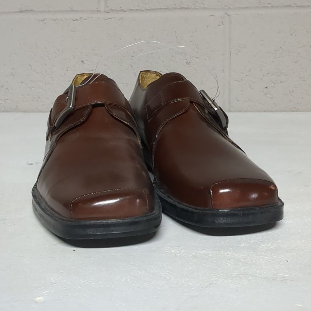 Men's Stacy Adams Brown Leather Monk Strap Dress Loafer Dress Shoe Size 9, NWOT - Picture 6 of 6